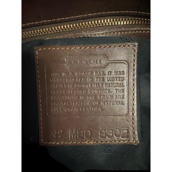 VTG Coach Bleecker Bucket Tote 9302 Mahogany Leather Shoulder Bag 90s USA - Picture 8 of 8